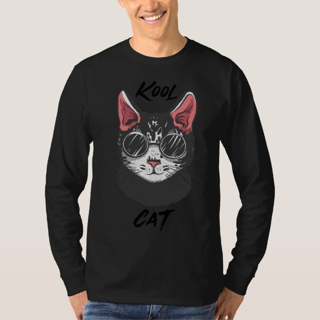 Shades Cute Kitten  Animal Feline T-Shirt (Vorderseite)