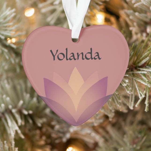 Shades der Mauve Lotus Blume Ornament (Baum)