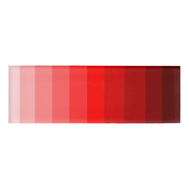 Shades des Red Name Tag Namenschild (Vorderseite)