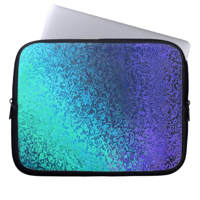 Shades in Blue Laptop Sleeve (Vorderseite)