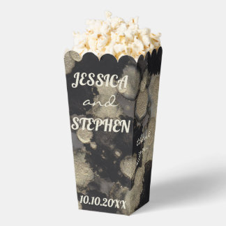 Shades of Black and Gold Lining Gefälligkeitsboxen Geschenkschachtel