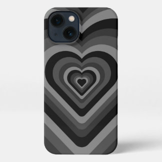 Shades of Black Hears Phone Case iPhone 13 Hülle
