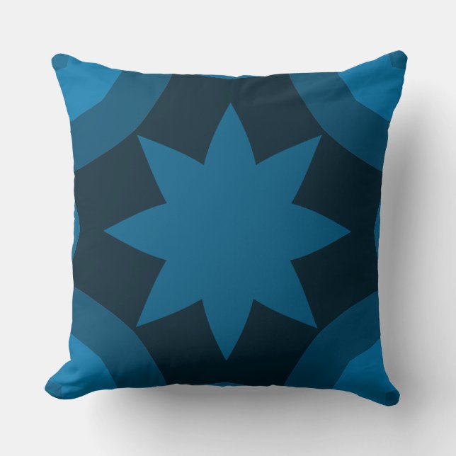 Shades of Blue Big Bold Kissen (Vorderseite)