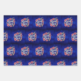 Shades of Blue Good Girl Morally Gray Wrapping Geschenkpapier Set