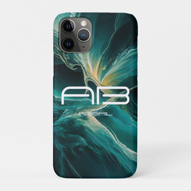 Shades of Blue: Ocean Dreams Personalizable Case-Mate iPhone Hülle (Rückseite)