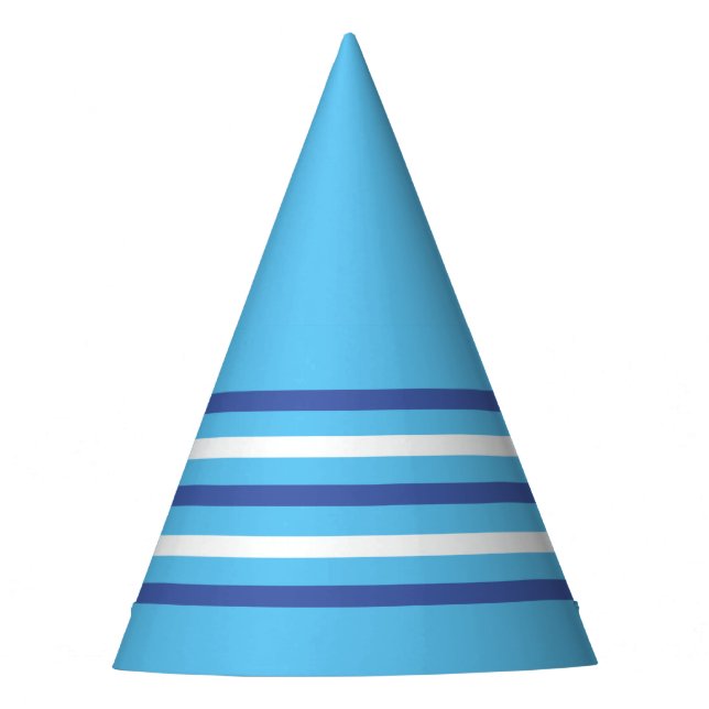 Shades of Blue Party Hat Partyhütchen (Vorderseite)