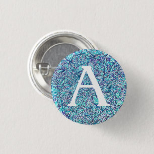 Shades Of Blue Personalized Clipboard Button