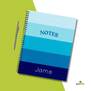 Shades of Blue Spiral Journal Notizbuch