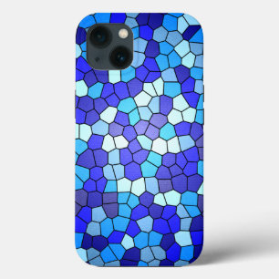 Shades of Blue Stached Glass von Shirley Taylor Case-Mate iPhone Hülle