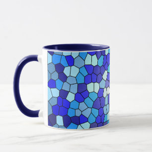 Shades of Blue Stached Glass von Shirley Taylor Tasse