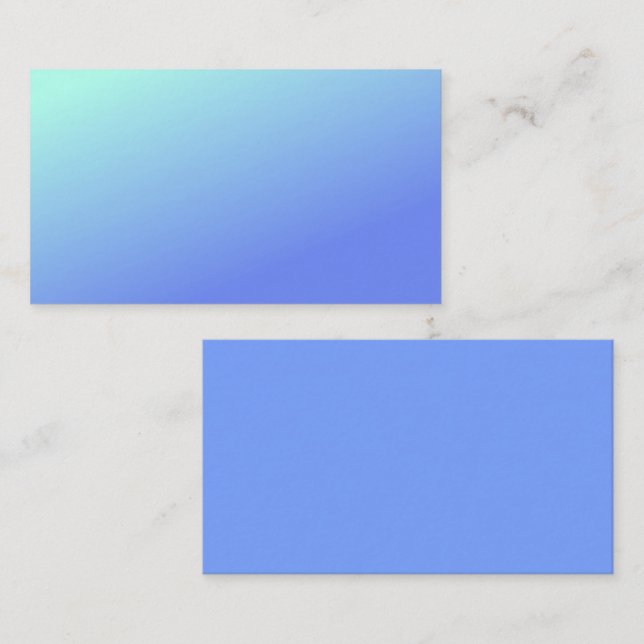 Shades of Blue Standard Business Card Visitenkarte (Vorne/Hinten)
