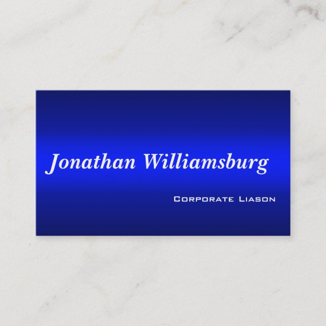 Shades of Blue Standard Business Cards Visitenkarte (Vorderseite)