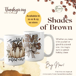 Shades of Brown Erntedank Keramik Tasse