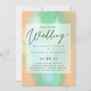 Shades of Coral Mint Moderne Budget Hochzeit