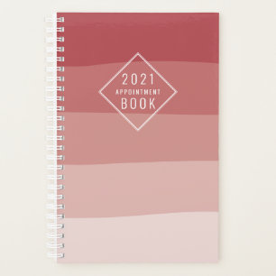 Shades of Coral Red Hair Beauty Salon Ernennung Planer