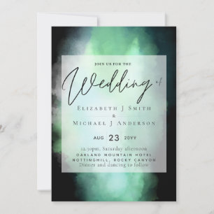 Shades of Green Black Modern Budget Hochzeit