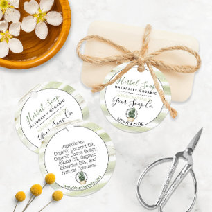 Shades of Green 🌿 Custom Bath and Body Hang Tags Geschenkanhänger