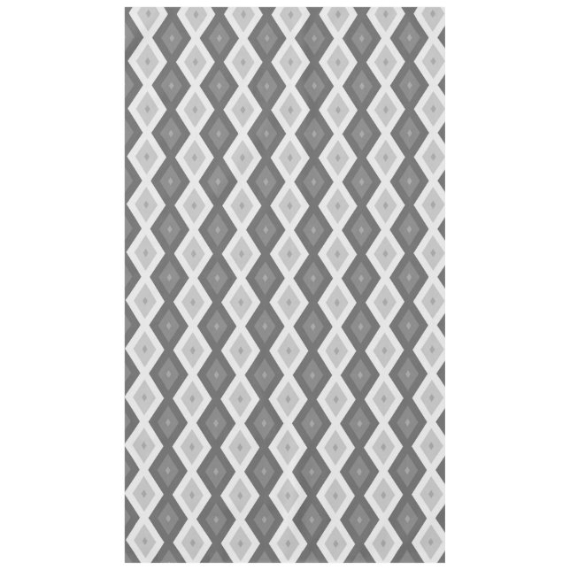 Shades of grey diamond pattern tischdecke (Vorderseite)