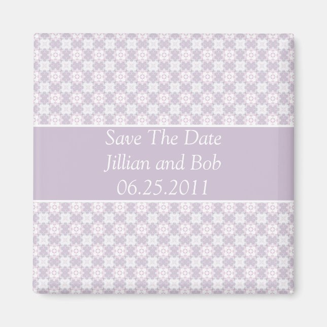 Shades of Lavender Save the Date Magnet (Vorne)