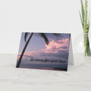 Shades of Lila sky Sympathy Card Karte