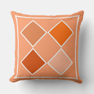 Shades of Orange Raute Kissen