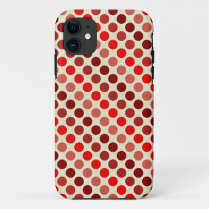 Shades of Red Polka Dots von Shirley Taylor Case-Mate iPhone Hülle