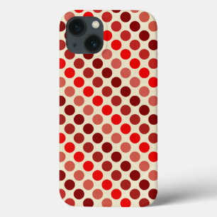 Shades of Red Polka Dots von Shirley Taylor iPhone 13 Hülle