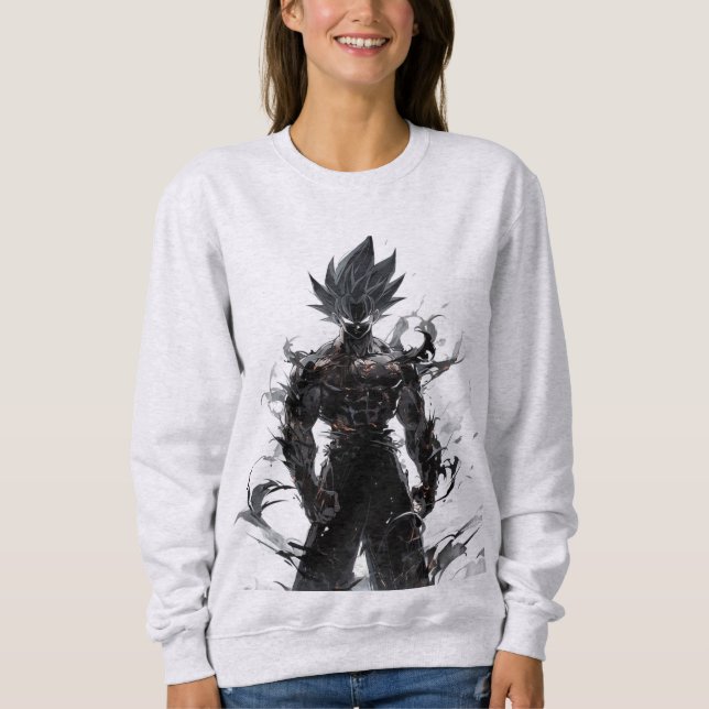 Shadow Anime Warrior Sweatshirt - einfarbiger Powe (Vorderseite)