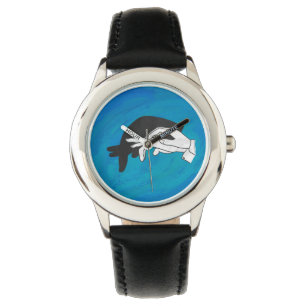 Shadow Anteater auf blau Armbanduhr