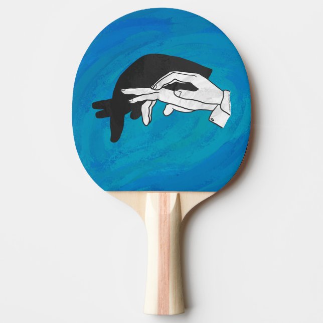 Shadow Anteater auf blau Tischtennis Schläger (Vorderseite)