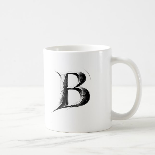 Shadow B – Dark Letter B cup Kaffeetasse (Rechts)