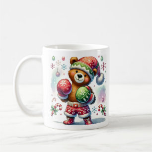Shadow Boxing Holiday Bear Kaffeetasse