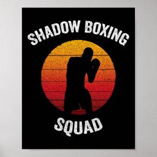 Shadow Boxing Squad Vintage Kickboxen Poster