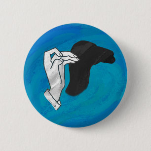 Shadow Camel On Blue Button