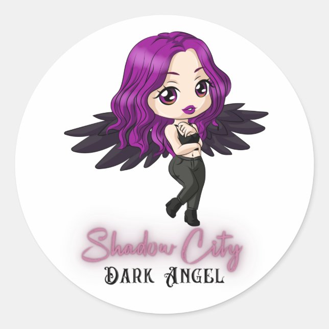 Shadow City Dark Angel Stickers (Vorderseite)