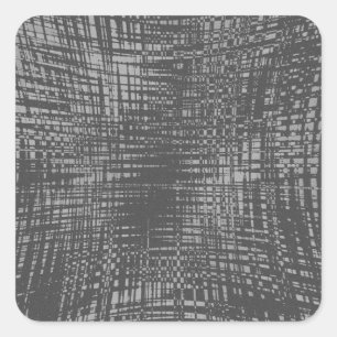 Shadow City Quadratischer Aufkleber