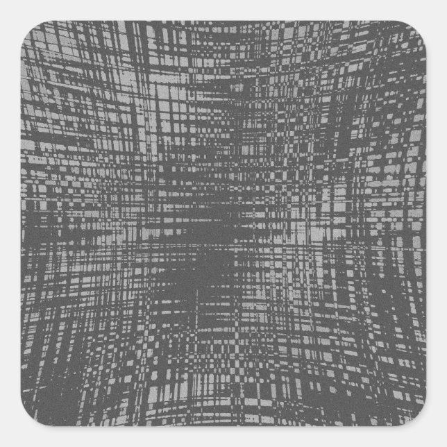 Shadow City Quadratischer Aufkleber (Vorderseite)