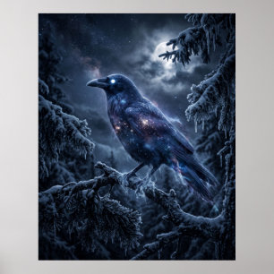Shadow Crow Midnight Frost Leinwand Poster
