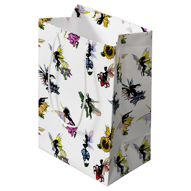 Shadow Fairies Mittlere Geschenktüte (Vorderseite Schrägansicht)