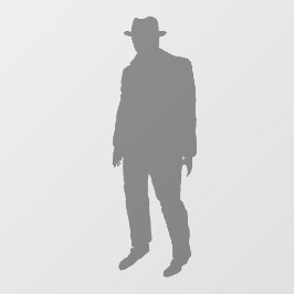 Shadow Hatman 1,80 m große Fensterfolie Fensteraufkleber
