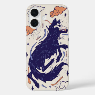 Shadow Howl - Mystic Skull Wolf iPhone 16 Hülle