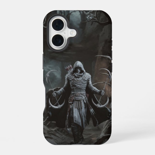 Shadow Hunt – Wald-Rogue-Krieger  iPhone 16 Hülle (Rückseite)