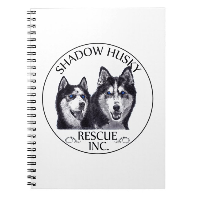 Shadow Husky Rescue-Logo Notizblock (Vorderseite)