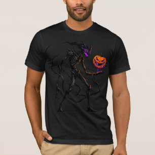 Shadow-Kreatur-Kürbis-Shirt Grusel-Monster-Goth T-Shirt
