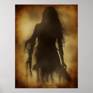 Shadow LIfe AI Fantasy Digital Art Print Ghosting Poster