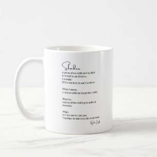 Shadow Light vereint Tasse zum Tee-Gedicht