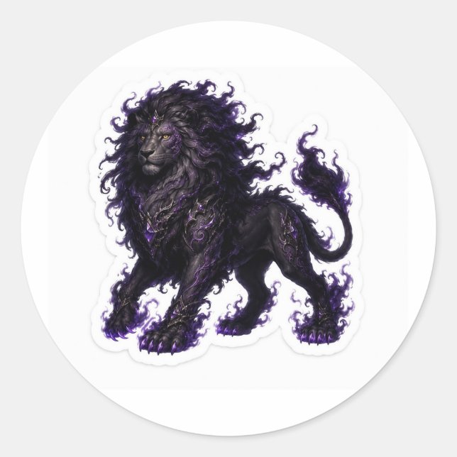 Shadow Lion Sticker (Vorderseite)