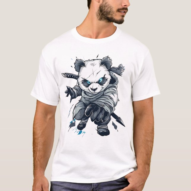 Shadow Panda: Der stille Avenger T-Shirt (Vorderseite)