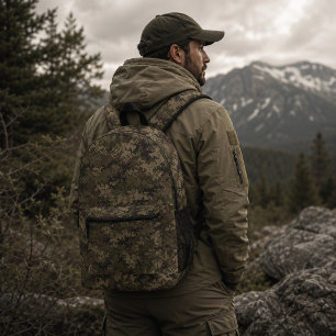 Shadow Pixel Tactical Camouflage-Muster Bedruckter Rucksack