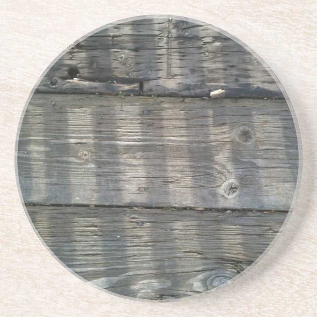 Shadow Planks Wood Deck Knotty Getränkeuntersetzer (Vorne)